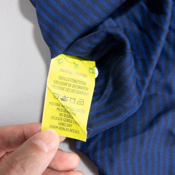 Robert Graham Shirt Mens Medium Tailored Fit Flip Contrast Cuff Button Front - Picture 12 of 13